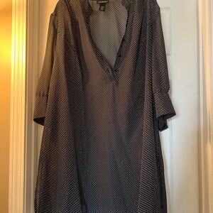 Lane Bryant Black and White Polka Dot Dress size 22/24